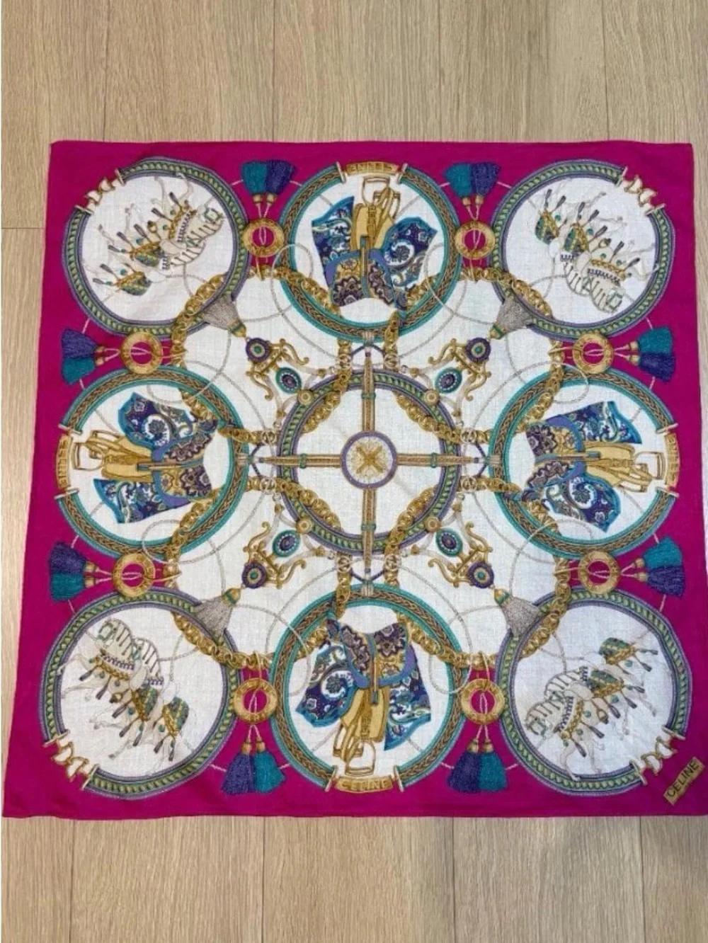 Celine Paris Vintage Scarf (22.5 inches)